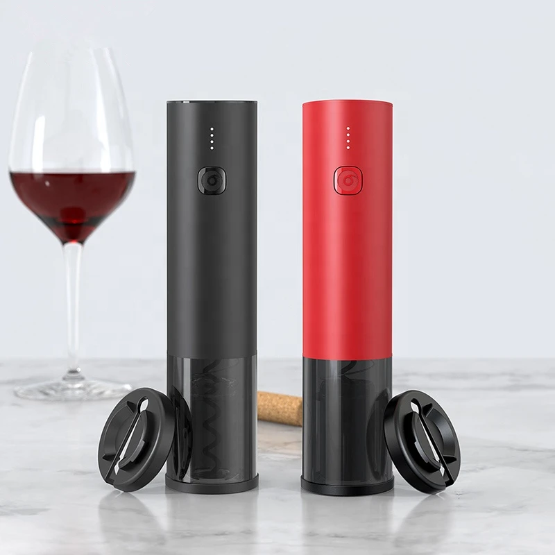 

Mini Portable Electric Wine Opener Rechargeable Automatic Wine Corkscrew with Tin Foil Cutter Lithium Battery Bottle Jar Openers