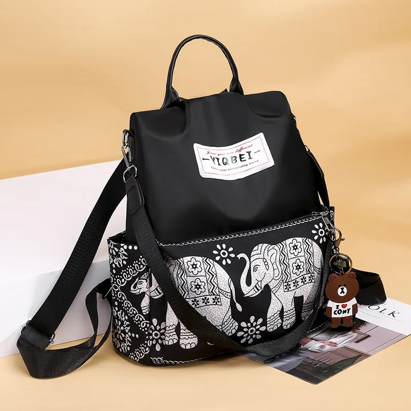 

Модные женские рюкзаки с защитой от кражи, высококачественный водонепроницаемый рюкзак от известного бренда из ткани Оксфорд, Женский вмес...