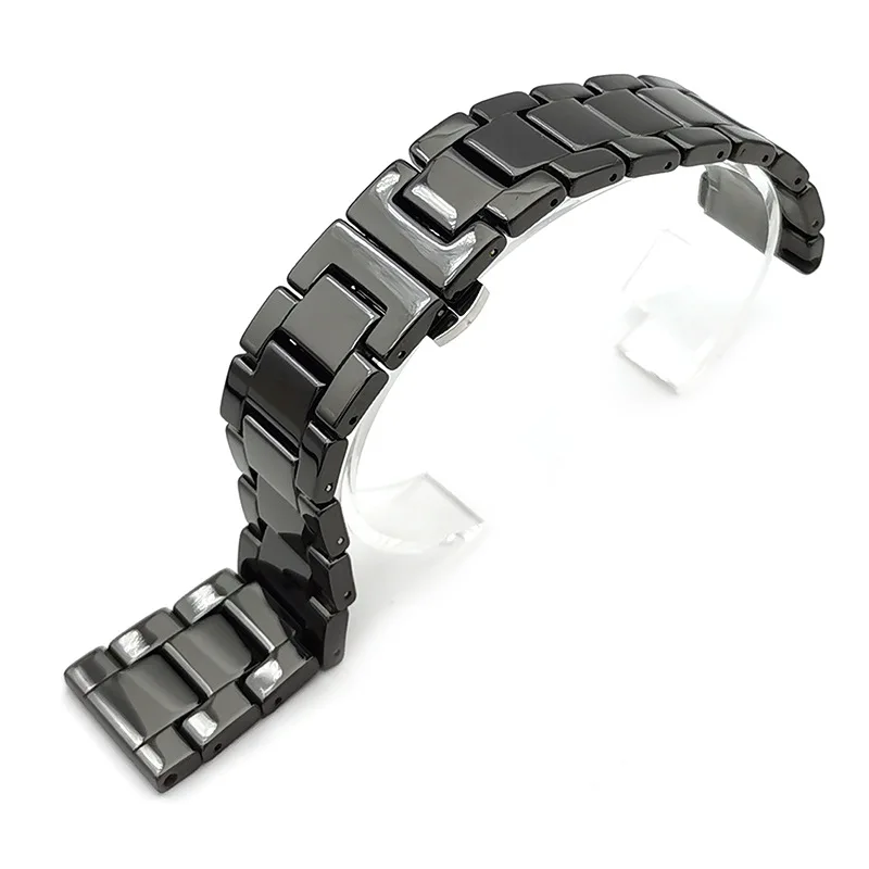 Ceramic Watchband 14 16 18 20mm 22mm Black White Watch Strap for Tissot Ar-mani Citizen Seiko Samsung Men Women Watch Bracelet enlarge