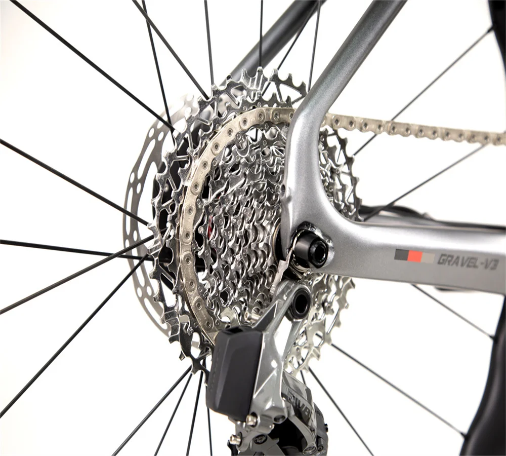 Фото Велосипед TWITTER GRAVEL-V3 SRAM RIV eTap AXS-24s с гидравлическими дисковыми тормозами, карбоновая рама, шоссейный велосипед 700*40c, гравийный велосипед №3