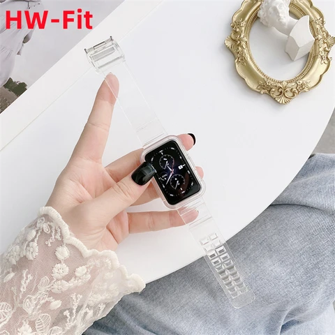 Силиконовый ремешок и чехол для Huawei Fit band, прозрачный сменный Браслет для Honor FIT band, защитный чехол, аксессуары