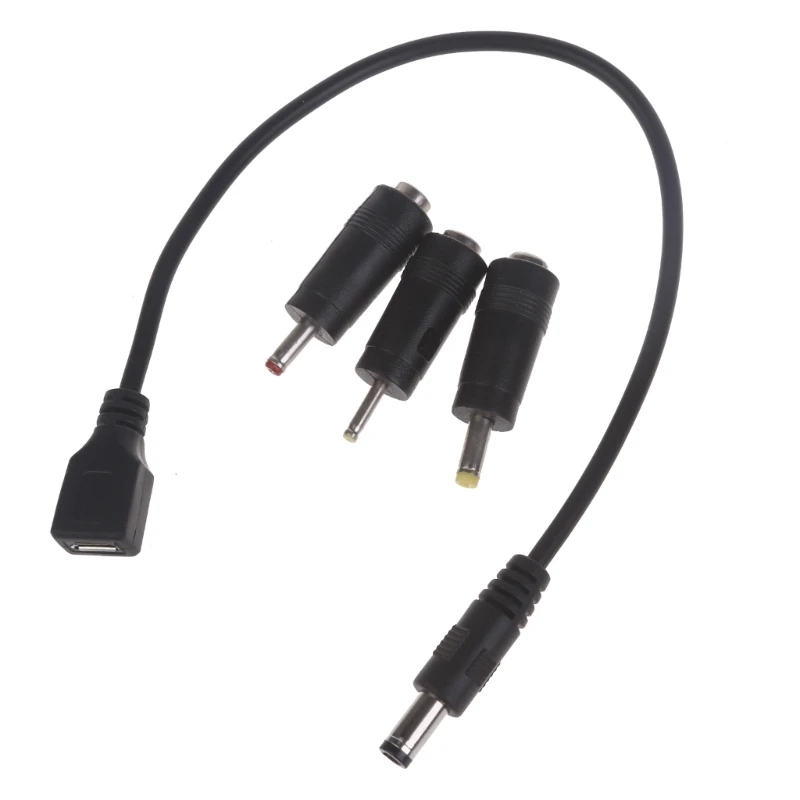 

Micro USB Female to 5.5x2.1mm Male Adapter 4.0x1.7mm,3.5x1.35mm,2.5x0.7mm Plugs Drop Shipping