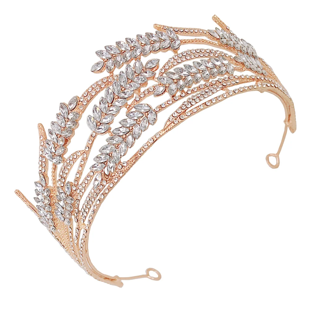 Wedding Hair Jewelry Headbands Pearls Crystal Pageant Wedding Headband Pearl Tiara