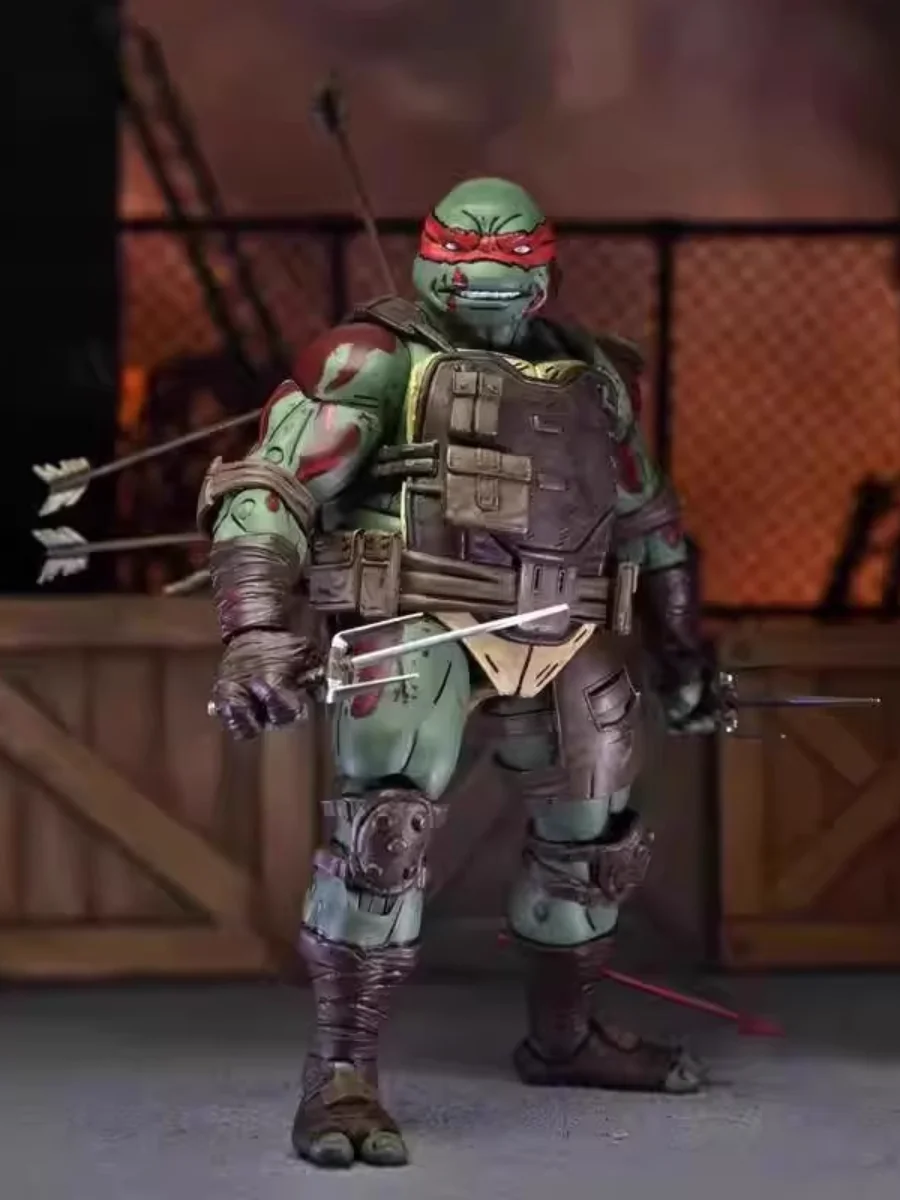 18 см Neca Teenage Mutant Ninja Turtles Tmnt Raphael Raph Аниме Игровая Фигурка Подвижная Шарнирная Кукла