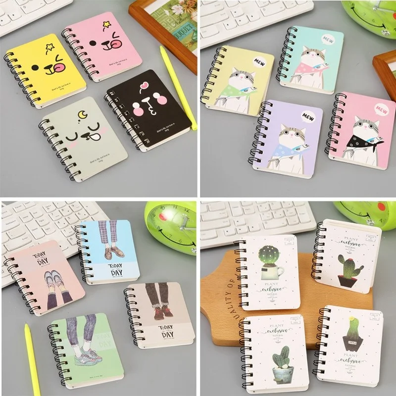 

Cute coil Book Portable Pocket Notepad student stationery cartoon notebook coil Book manufacturer wholesale