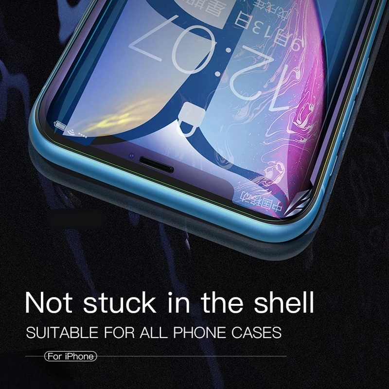 4 pezzi di vetro temperato per IPhone 11 14 X XR XS MAX 7 8 Plus proteggi schermo per IPhone 13 Pro Max 12 Mini SE 9D Full Cover
