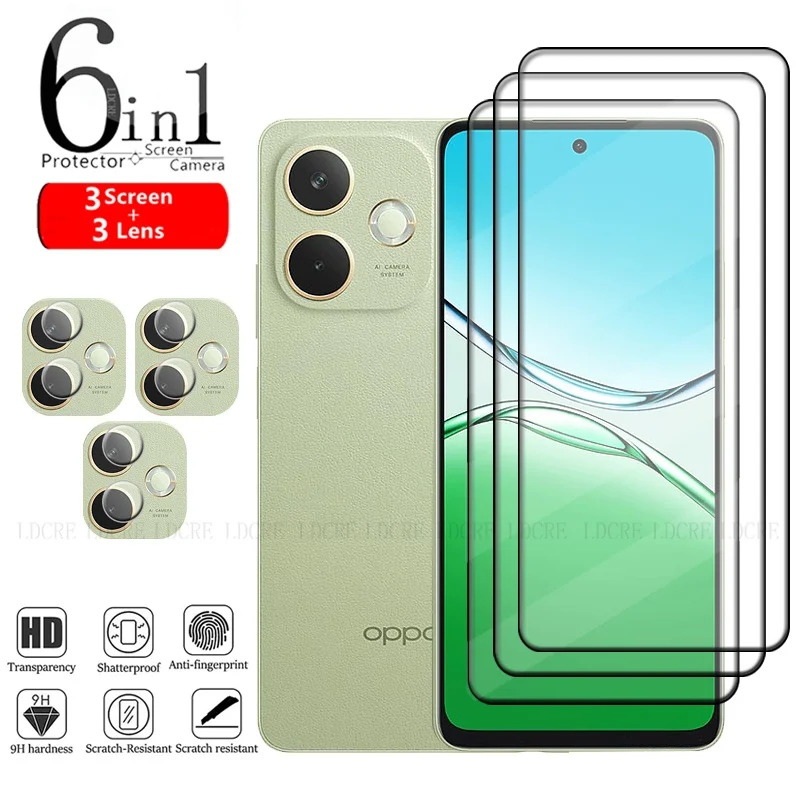 Фото 6-в-1 для OPPO A5 Pro 4G Стекло OPPO A5 Pro Закаленное стекло Полное покрытие Клей Защитная пленка 9H Защитная пленка для экрана OPPO A5 Pro Стекло для объектива №1