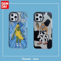 bandai creative frog banana frog cowboy clear silicon phone case for iphone xr xsmax 8plus 11 12 13 13 pro max cover
