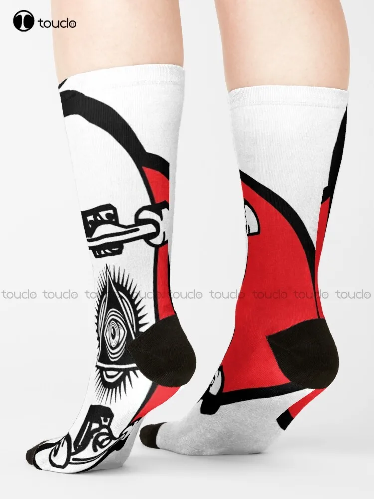 

Skateboard Illustration Socks Socks Women Personalized Custom Unisex Adult Teen Youth Socks 360° Digital Print Hd High Quality