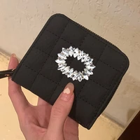 fashion portable pu leather card holder mens business card holder zipper id card case for women designer credit card holder