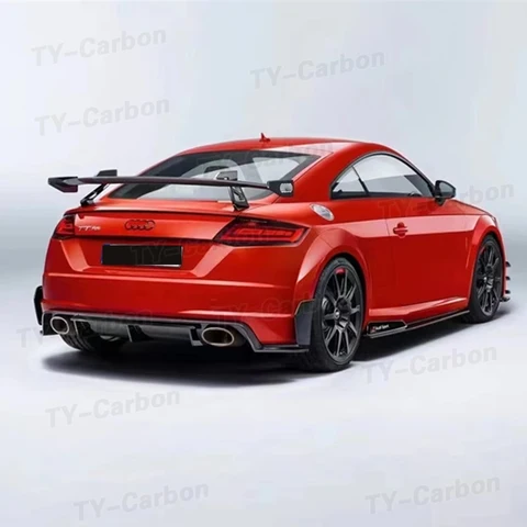 Для Audi TT MK3 стандарт TTRS задний диффузор из настоящего углеродного волокна, диффузор заднего бампера, спойлер-сплиттер FRP 2015-2019