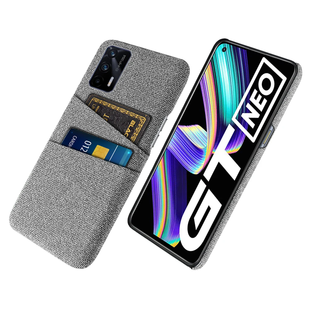 

GT Neo 2T For Realme GT Neo 2T Case Slim Fabric + Card Slots Cover For Realme GT Neo 2T Cover For Realme GT Neo 2T Realme GT 5G