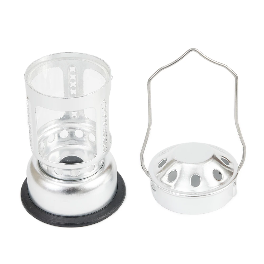 

Candle Holder Tealight Holder Outdoor Camping High Quality Modern Style Silver 11cm In Height Aluminum Alloy+glass