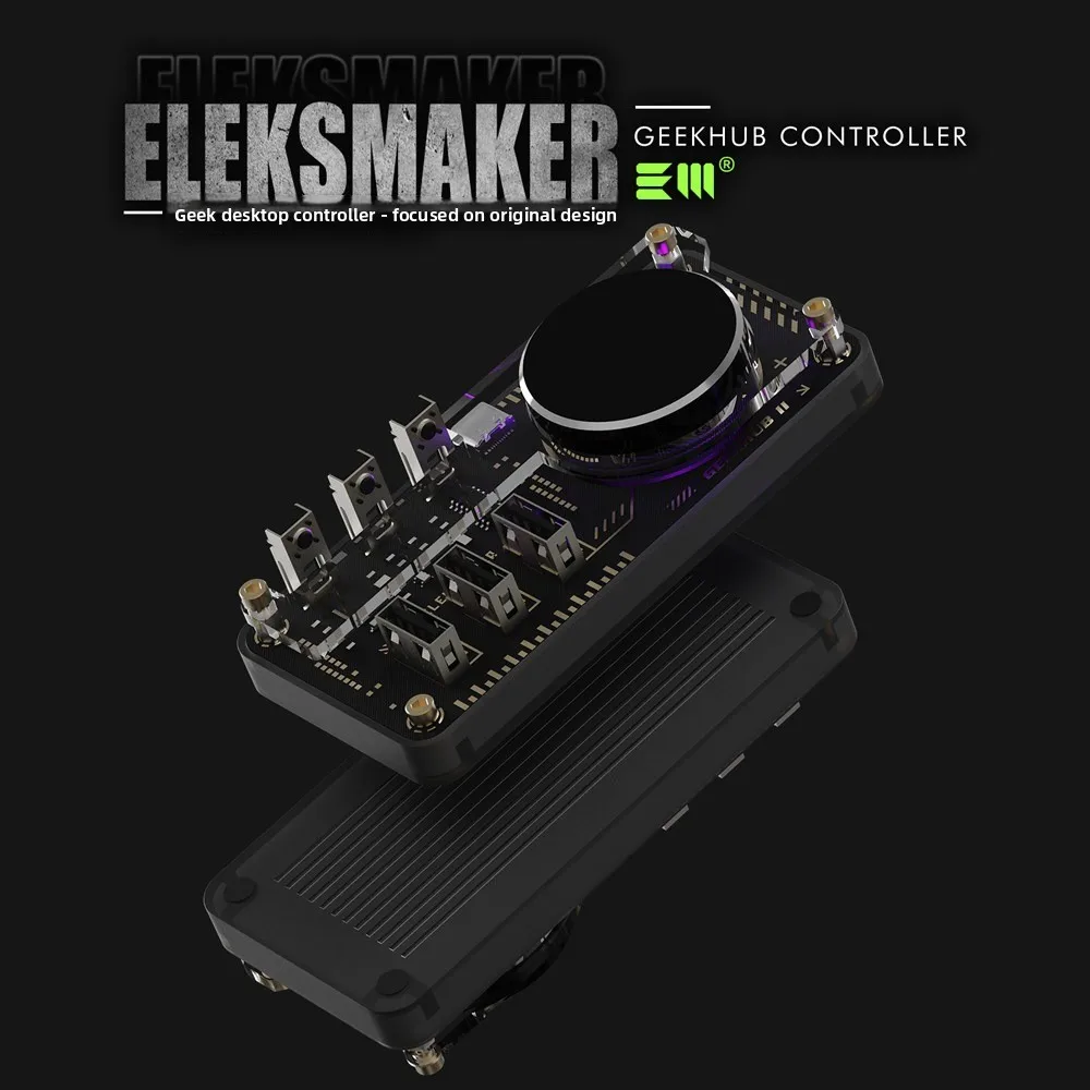 Док-станция EleksMaker Explorer Edition USB HUB с регулятором громкости, программируемой мини-клавиатурой и настраиваемыми быстрыми клавишами (art.: 3920dbbaa678b) - 3920dbbaa678b