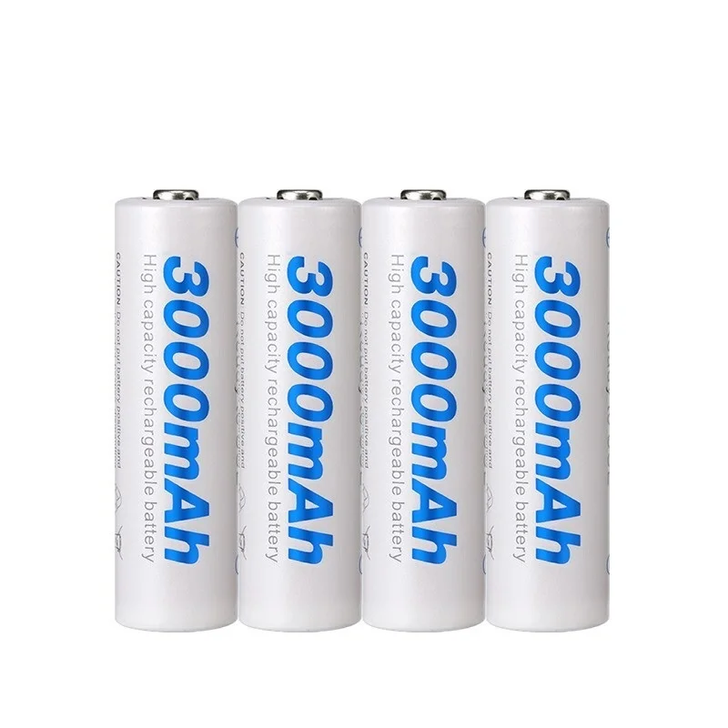 

4pcs AA 3000mAh Ni-MH Rechargeable Batteries1