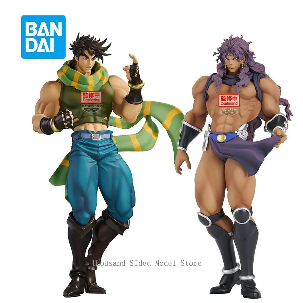 Фото В наличии оригинальные Banpresto JoJo Bizarre Adventure Sentou Chouryuu Mometria Kars Joseph Joestar 22 см аниме модель игрушки №2