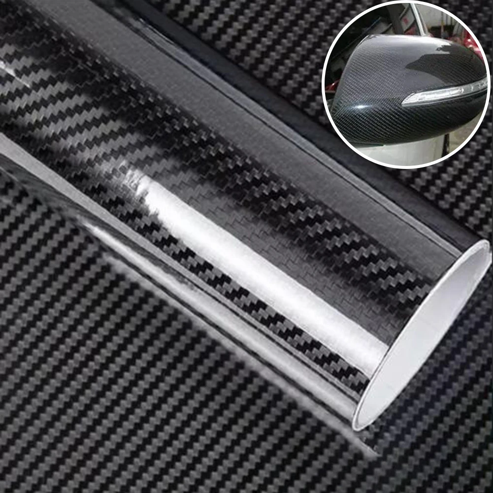 Глянцевая наклейка из углеродного волокна 100 × 30 см |