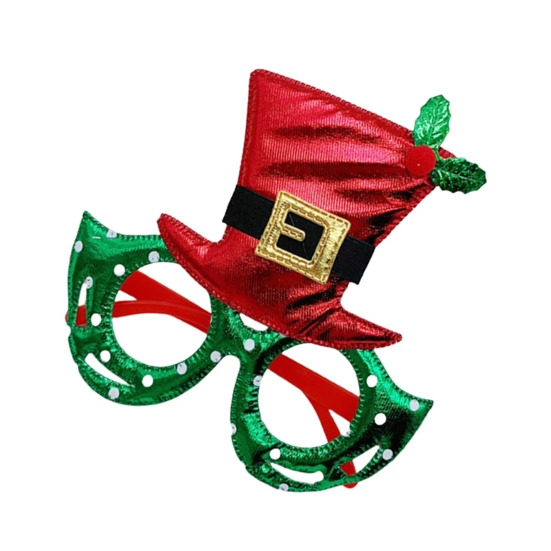 Новогодние очки карнавальные рождественские реквизит для фотосессии украшения