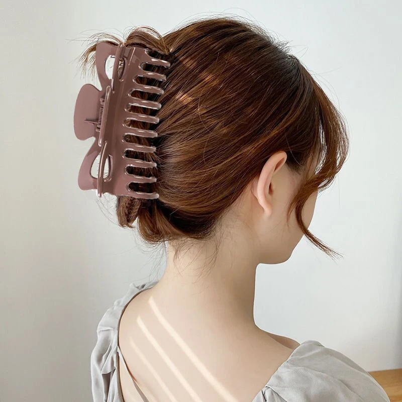 

Haimeikang 12cm Large Size Hair Crab Claws For Thick Hair Women Ponytail Hairpins Hair Clip Fashion Shiny Bow Hair Accessories