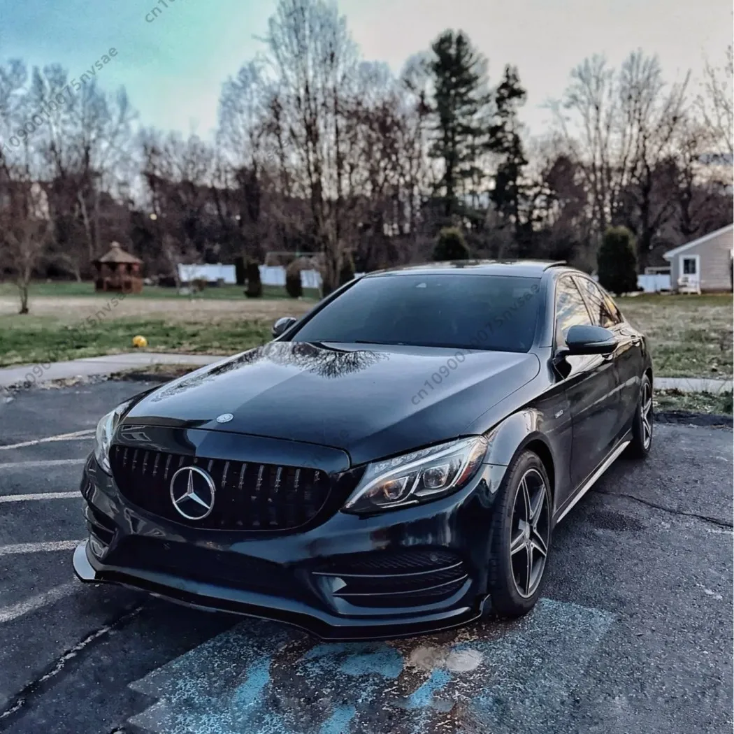 Фото 3 шт. для Mercedes C Class W205 C205 S205 C160 C200 C180 C300 C400 C450 AMG 2015-2021 передний бампер, разделитель губ, диффузор, комплект кузова №2