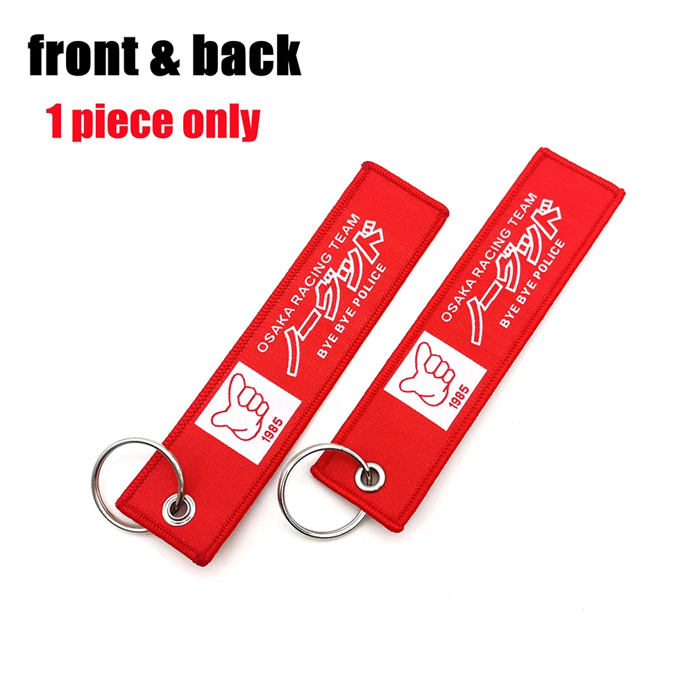 

Брелок с вышивкой JDM, модный брелок для автомобиля, гоночный брелок для ключей, ремешок для заправки, подарок, Осака, JDM, Аксессуары для автомобилей и мотоциклов, 1985