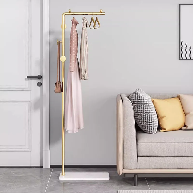 Золотая современная вешалка для одежды металлический дизайн хранения пальто