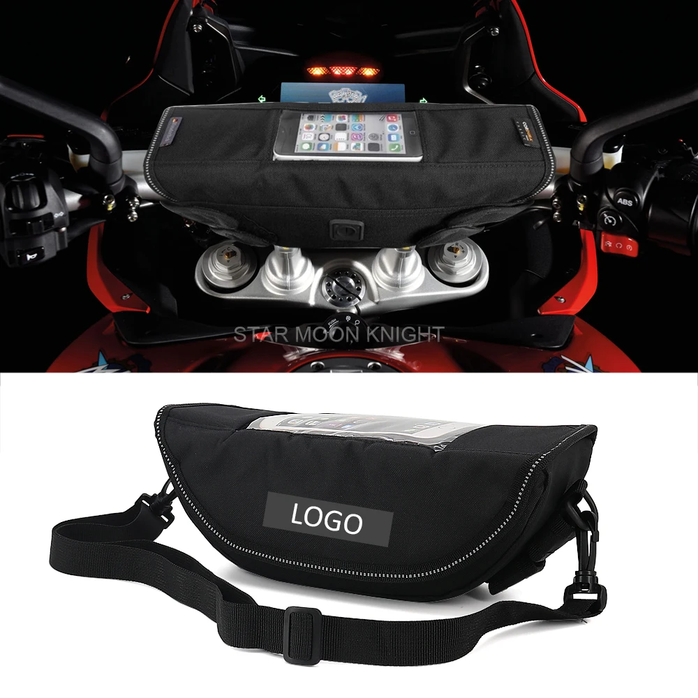 

Мотоциклетные аксессуары Для MV Agusta туристические аксессуары 800 Lusso RC SCS красный водонепроницаемый мешок сумка для хранения руль сумка для ин...