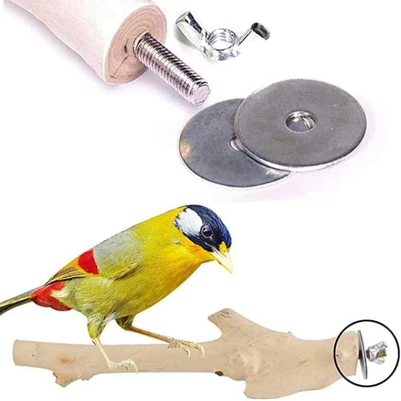 Wood Hanging Toy Screws Installation Tools Birdcage Chewing 