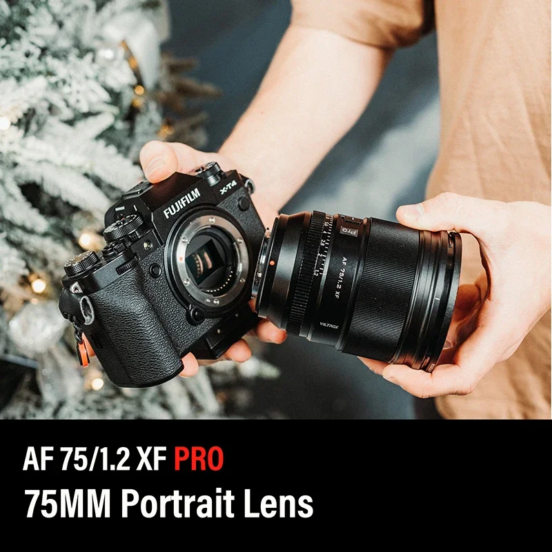 Объектив VILTROX 75 мм F1.2 с автофокусом и большой диафрагмой для портрета APS-C Prime Fuji X