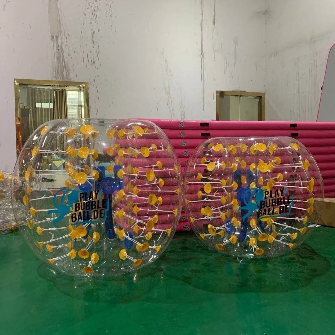 Фото Надувной футбольный мяч с пузырьками Zorb, насос с пузырьковым мячом 1,2 м, 1,5 м, 1,7 м, 100% материал ТПУ, надувной футбольный мяч с пузырьками №1
