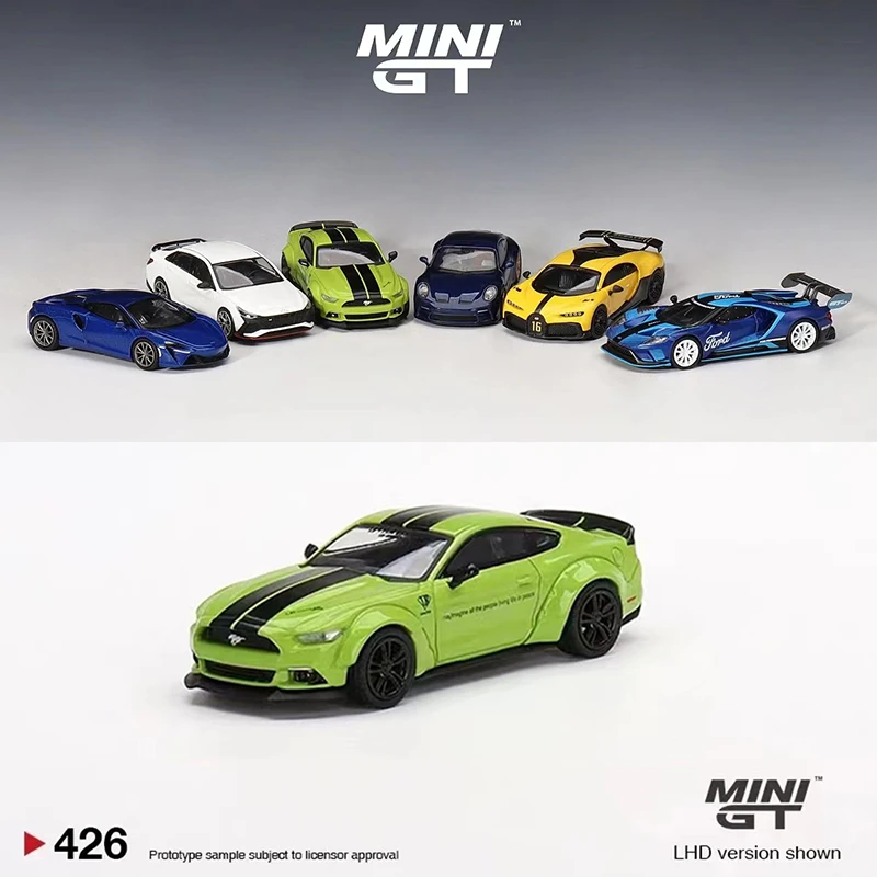 

Мини GT 1:64 модель автомобиля F Mustang LB-WORKS граббер зеленый лайм #426 LHD