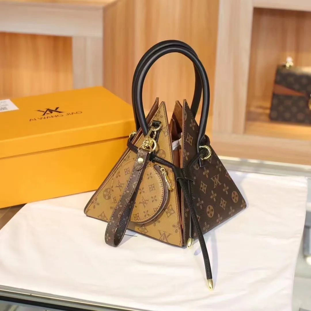 Сумка через плечо AIWANGJIAO новая сумка в виде пирамиды стильная и универсальная