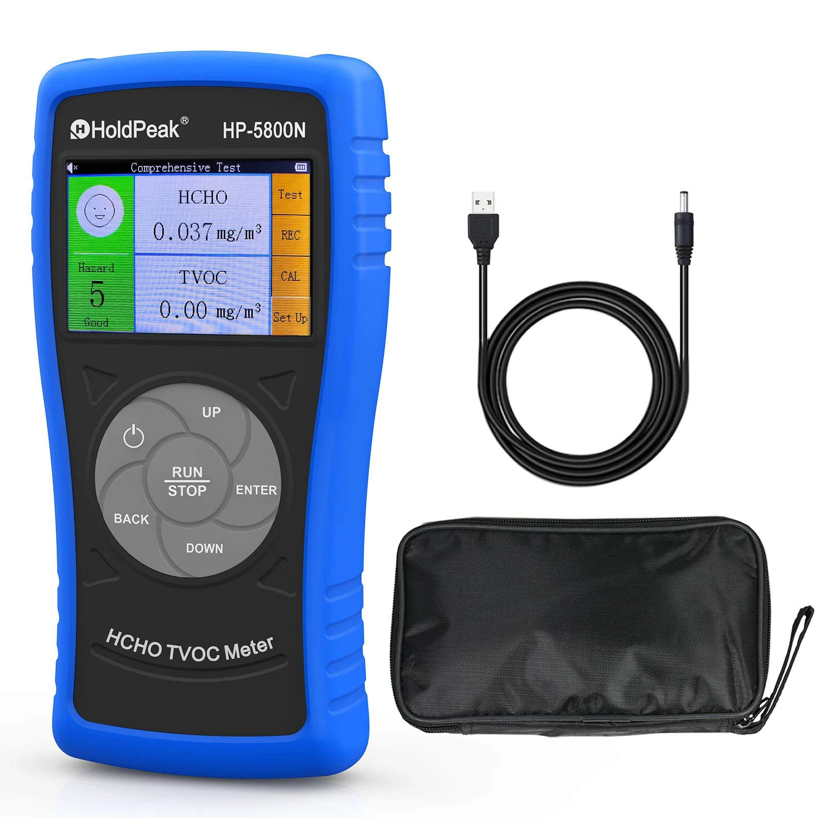 Formaldehyde Detector HP-5800N, Air Quality Pollution Monitor, Pollution Meter for Testing HCHO TVOC for  Various Occasion
