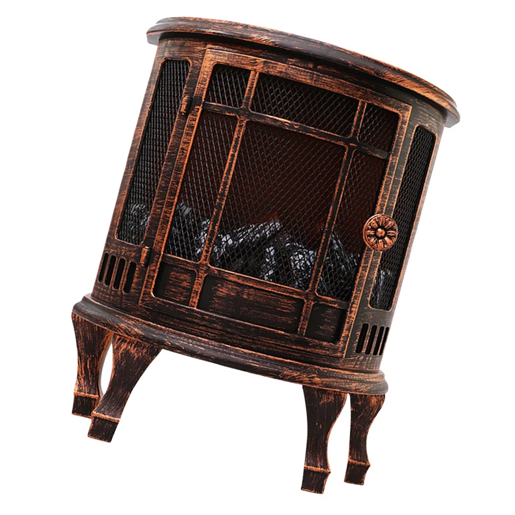 

Home Decor Fireplace Charcoal Storm Lantern Desktop Light Display Lamp Decorative Bed Plastic Adornment