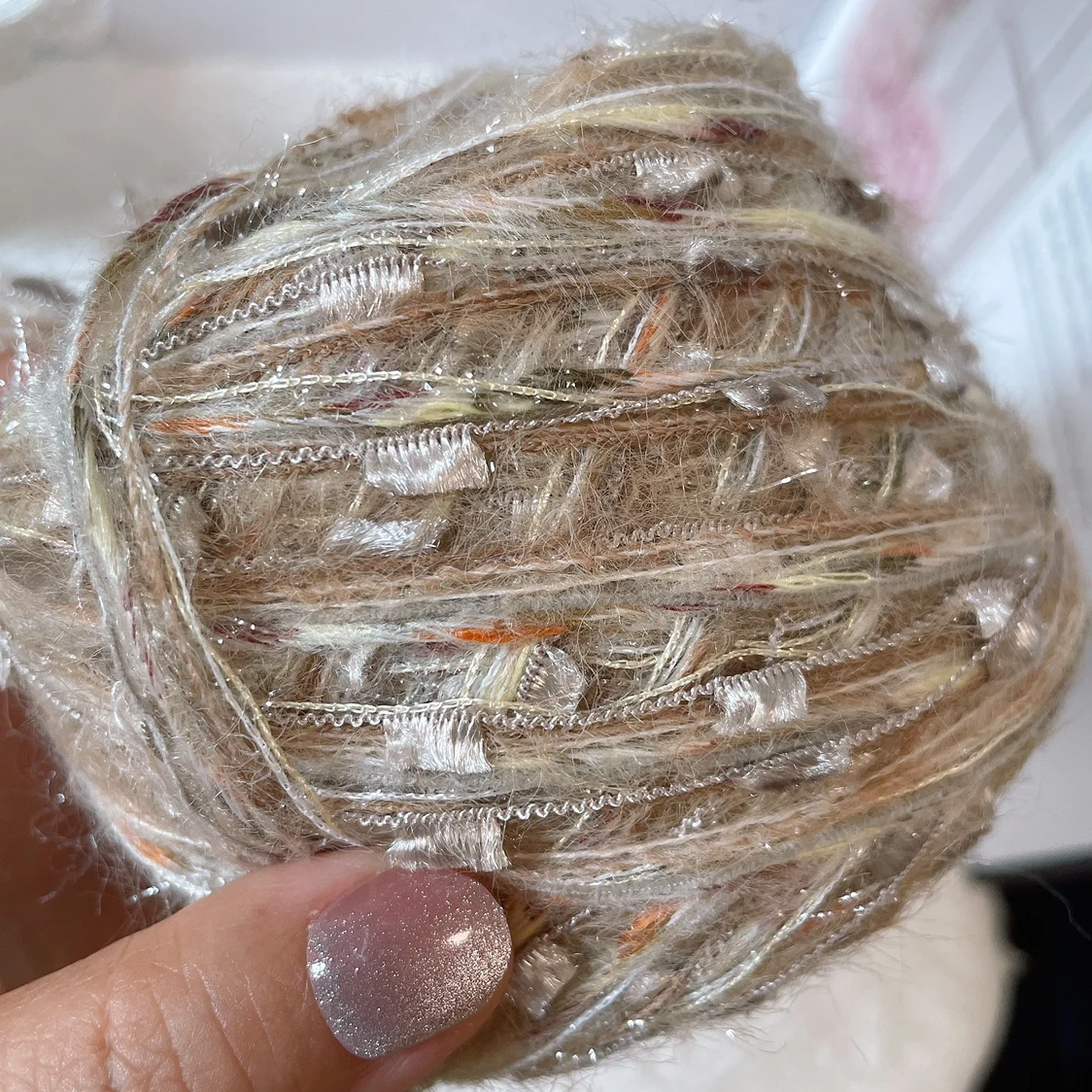 

50g Hand Mixed Line Feature Threads Weaving Yarn Knit Yarn Hand Crochet Craft Thread Yarn Crochet Knitting Dark Green Wool Gift