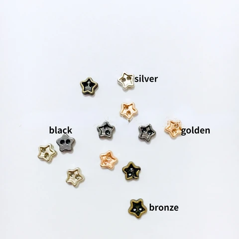 Мини металлические пуговицы для кукол 30 шт.