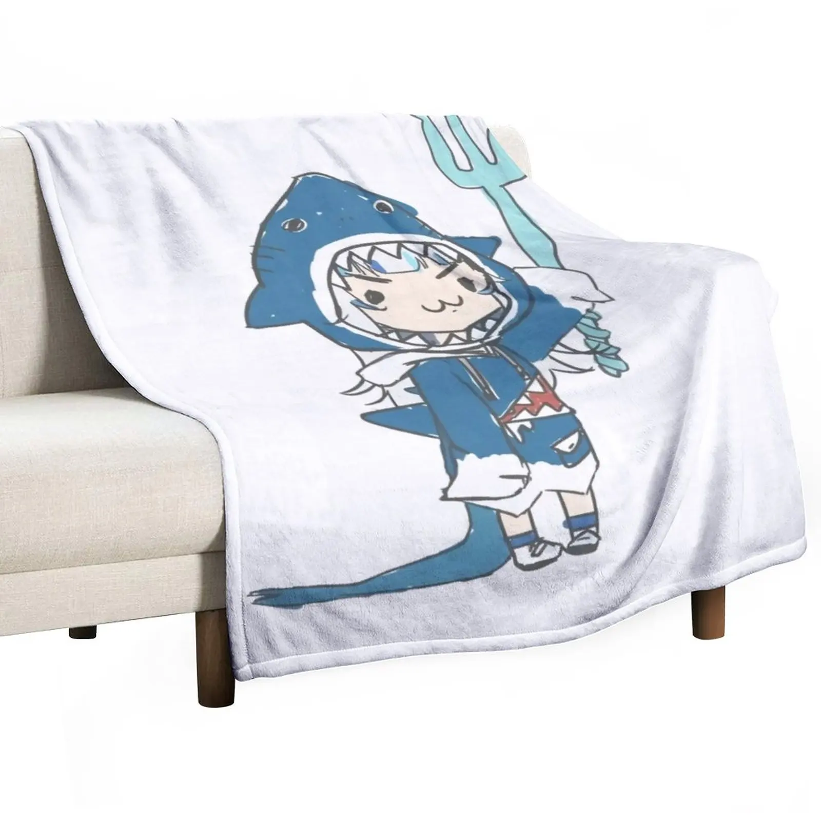 Gawr Gura загрузка экрана-Hololive # hololiveEnglish # holoMyth пледы одеяла для кровати пушистое одеяло мягкое искусственное одеяло