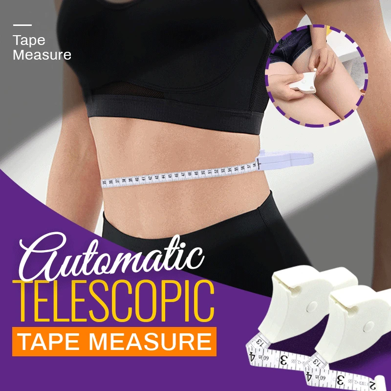 

Automatic Telescopic Tape Measure 60 Inch Self Retracting Triple Circumference Ruler Sewing Ruler Waist Body Measuring Ruler