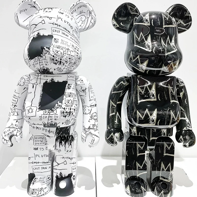 

28cm Be@rbricklys 400% Original Bearbrick Toy Jean-Michel Basquiat 3.0 Brand New PVC Action Figure Collectible Art Toy Gifts