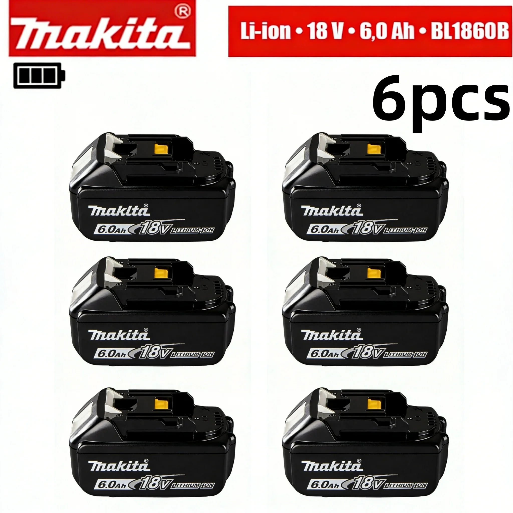 

Аккумулятор Makita 18В 6.0Ач Li-Ion для электроинструментов