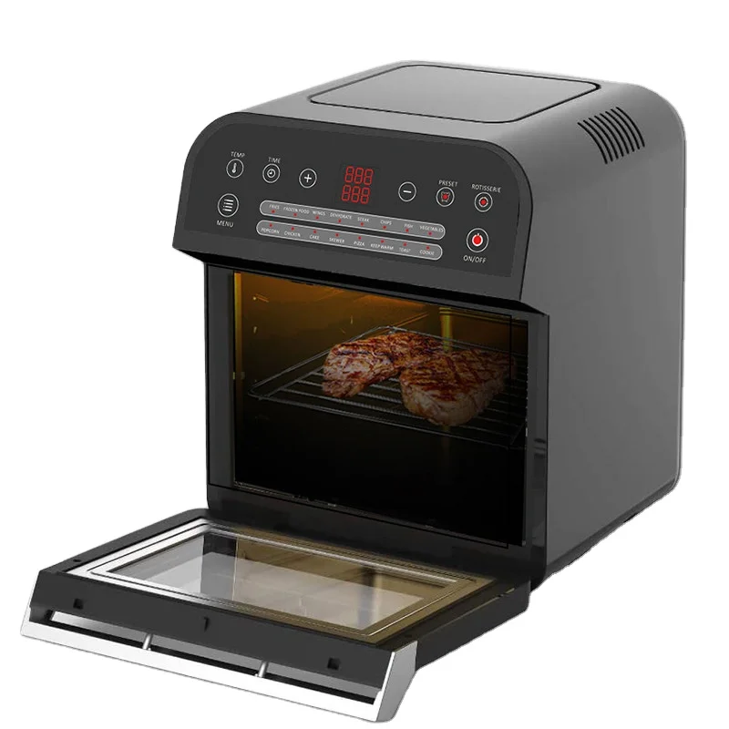 

2L 1600W Air Fryer Oven Toaster Rotisserie and Dehydrator With LED Digital Touchscreen, 16-in-1 Countertop Oven