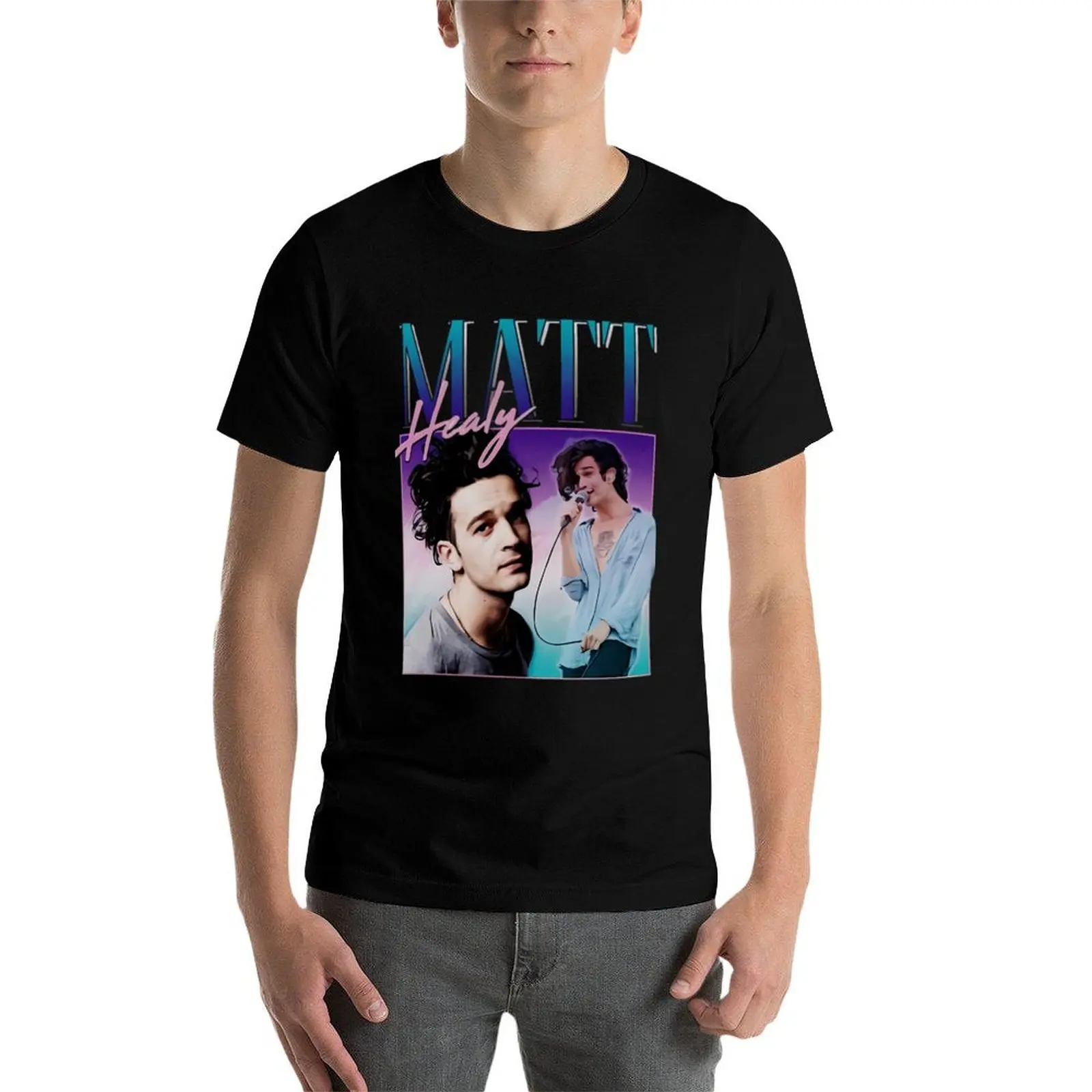 Фото Футболка Matt Healy Homage Funny Matty 1975 в стиле ретро 90-х и 80-х годов, для вечеринок, повседневная, базовая, с коротким рукавом №4