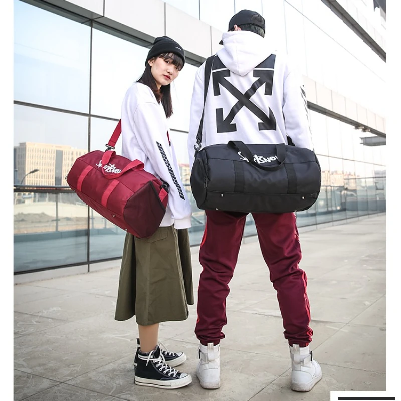 Waterproof Bag Large Capacity Gym Bag Female Harajuku Travel Shoulder Large Bag Tote Bag Multifunction Crossbody Handbag