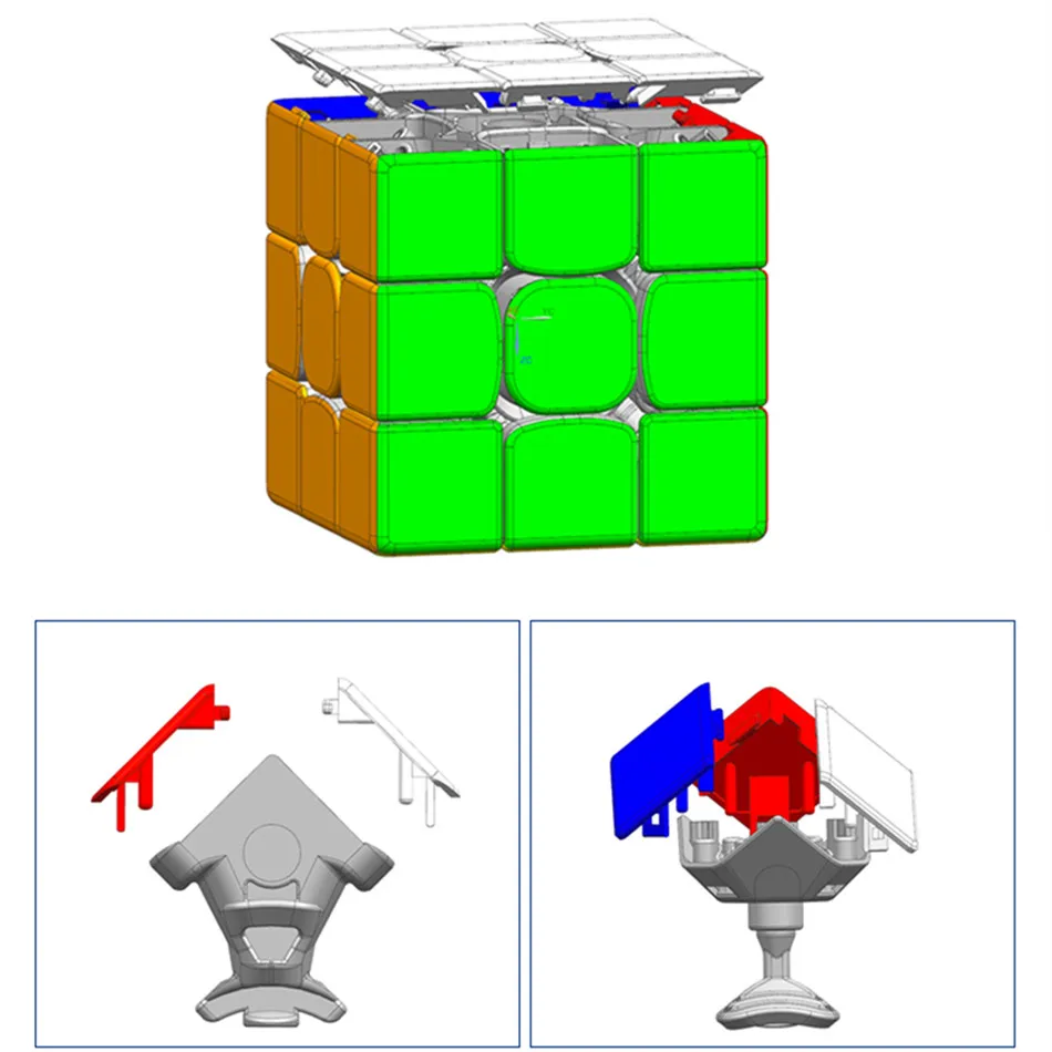 [Picube]Dayan tengyun 3x3x3 V1 Магнитный куб профессиональный Dayan V8 3x3 магический скоростной