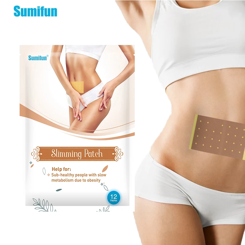 

12/24Pcs Sumifun Slimming Patch Lose Weight Navel Plaster Burning Fat Body Shaping Plaster Keep Fit Obesity Beauty Care Product