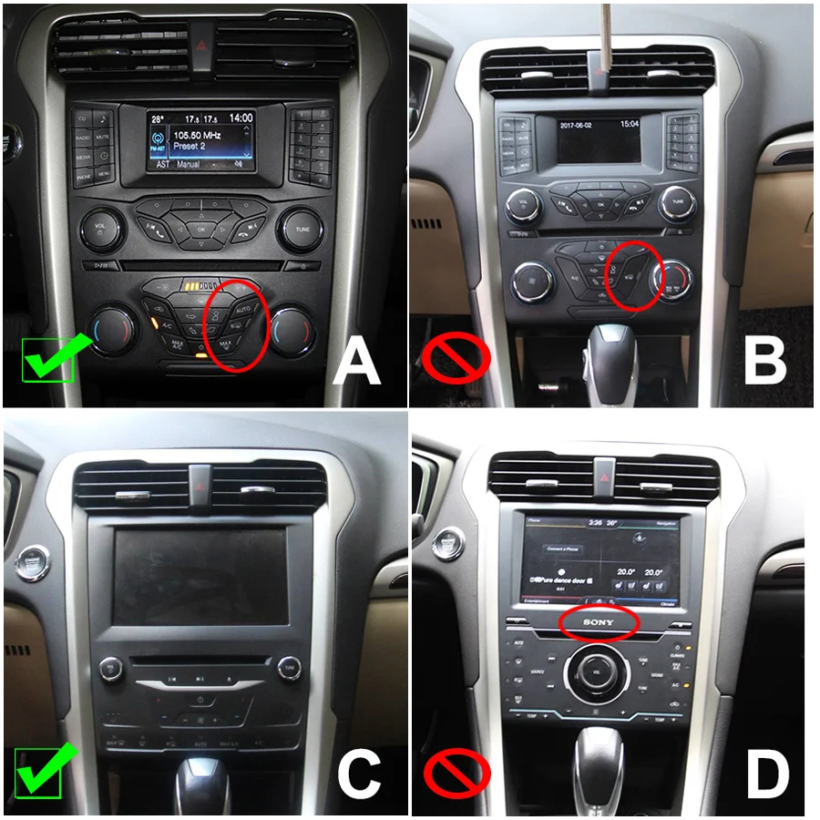 

Android 11 Tesla Screen For Ford Mondeo Fusion MK5 2013-2020 Car Radio Multimedia Video Player Tape Recorder AUTO Climate ONLY