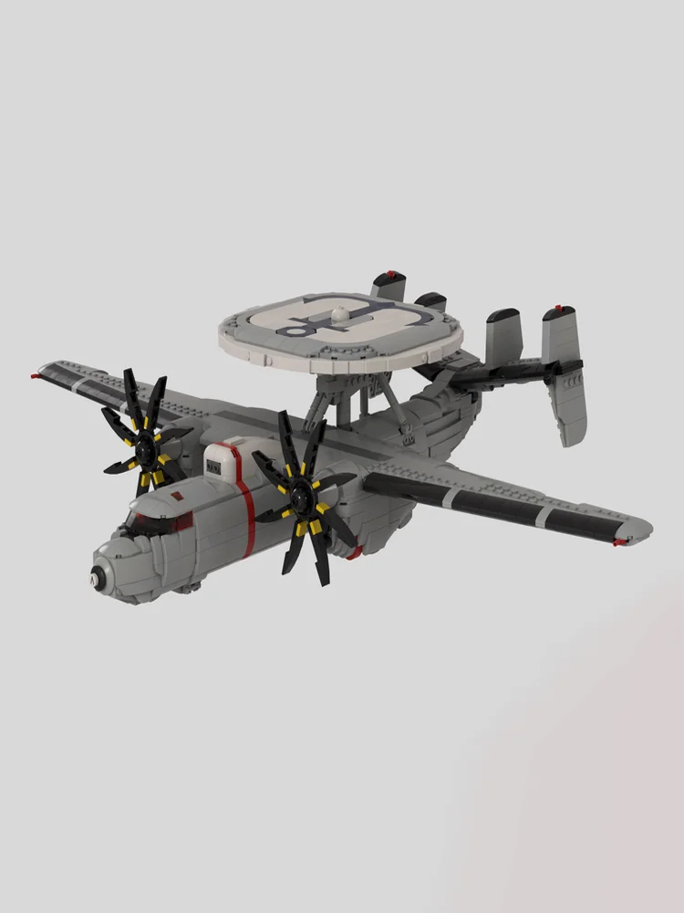 Новый набор из 2009 деталей: Модель военного самолета Hawkeye E-2D (с оружием), конструктор, технологичные блоки для самостоятельной сборки, игрушка, подарок на праздник (art.: 3920dc7652227) - 3920dc7652227