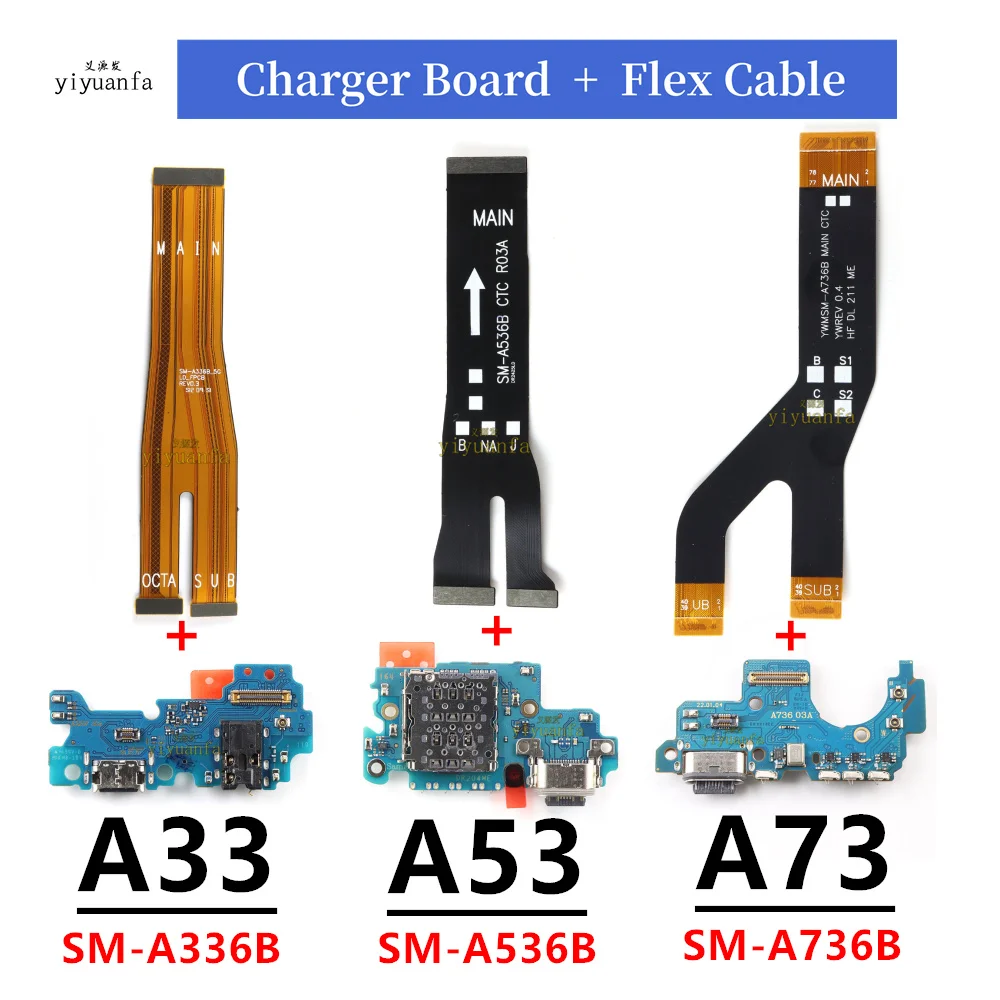 Для Samsung Galaxy A33 A53 A73 5G Разъем для док-станции USB-зарядное устройство Порт зарядки