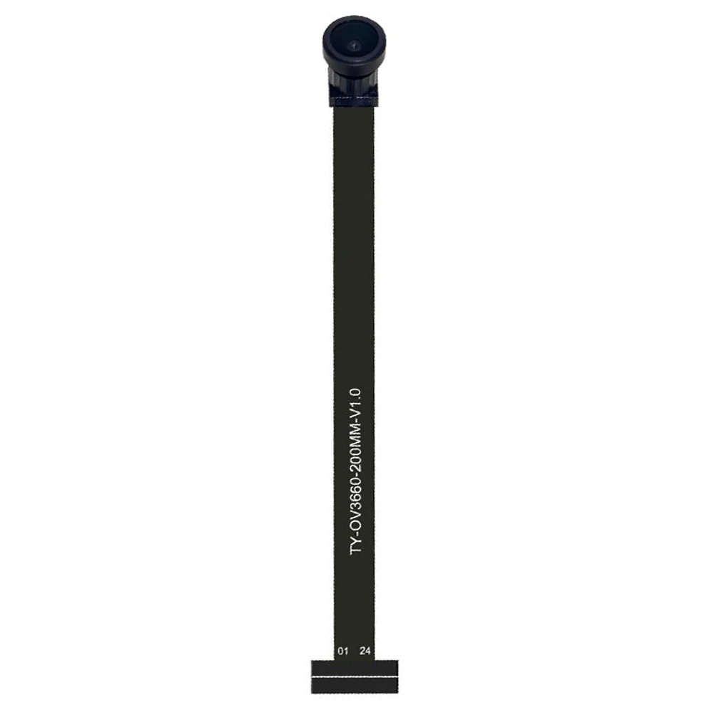 Фото Модуль камеры HD 3MP OV3660 для ESP32 STM32 с широкоугольным объективом 68/120/160 градусов без искажений, YUV RGB DVP, 24-контактный, длина 200 мм №5