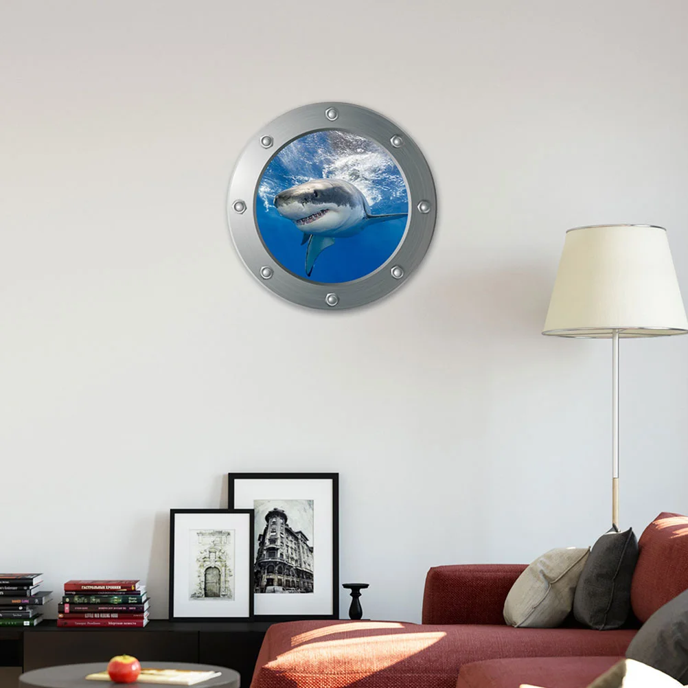 

Wall Stickers Sea Ocean Decals Sticker 3D Decor World Animal Room Life Window Decorations Peel Stick Decorative Party Bedroom
